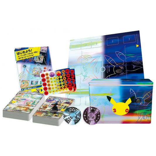 Innhold i Pokémon 30th Celebration Premium Deck Set – japansk